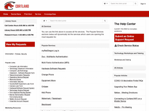 self-service portal cortland