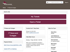 self-service portal shaner hotel