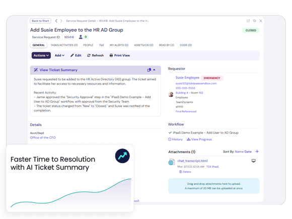 Velentix AI Ticket Summary