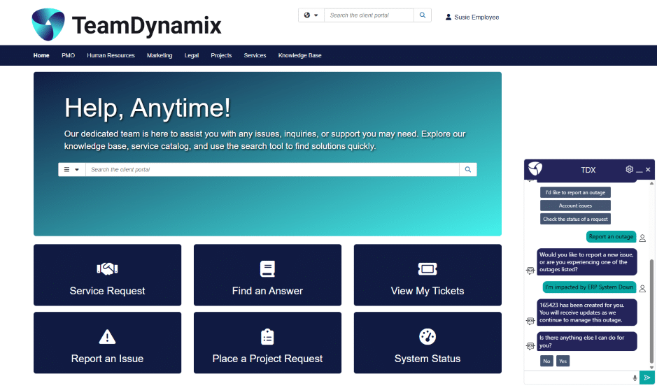 AI ITSM Virtual Service Agent