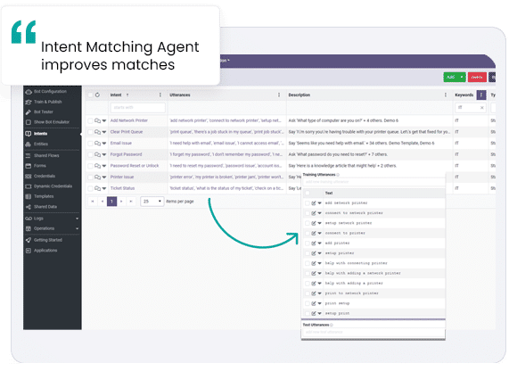 Chat Intent Matching Agent